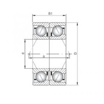 ISO 7001 CDB Rolamentos de esferas de contacto angular