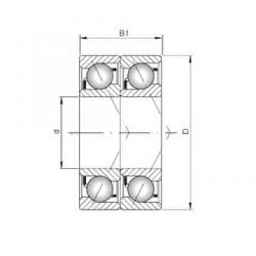 ISO 7017 BDT Rolamentos de esferas de contacto angular