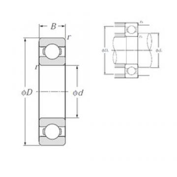 160 mm x 290 mm x 48 mm  NTN 6232 Rolamentos de esferas profundas