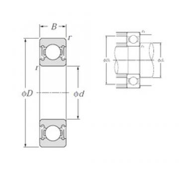 55 mm x 80 mm x 13 mm  NTN 6911LLB Rolamentos de esferas profundas