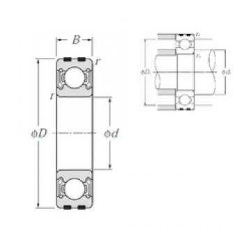 45 mm x 75 mm x 16 mm  NTN EC-6009LLB Rolamentos de esferas profundas